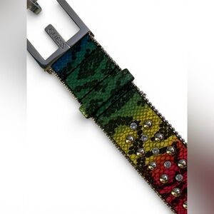 GUESS y2k Vibrant Multicolor Studded Belt